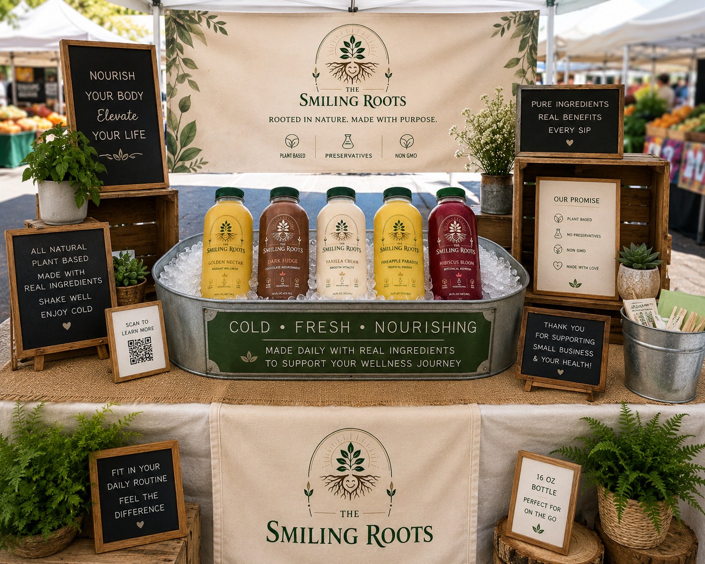 Smiling Roots booth